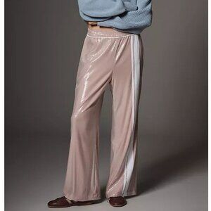 Maeve The Brooklin Sequin Pull-On Track Pants Women's Size XXS Pink